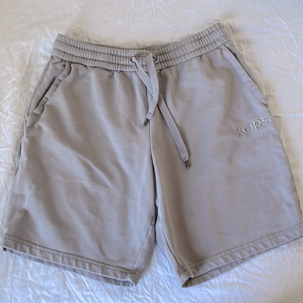 Michael Kors shorts 100% cotton gray color